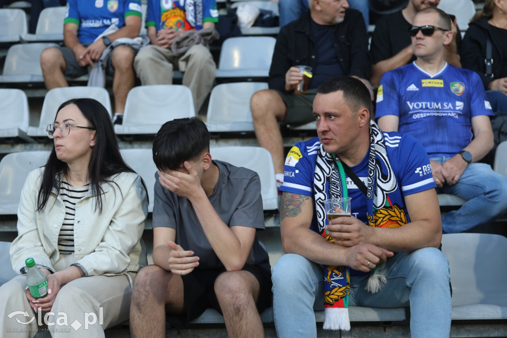 Kibice na meczu Miedź Legnica - Stal Mielec