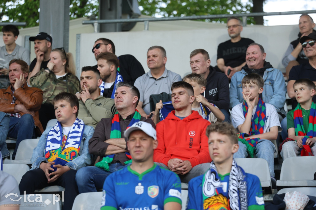 Kibice na meczu Miedź Legnica - Stal Mielec