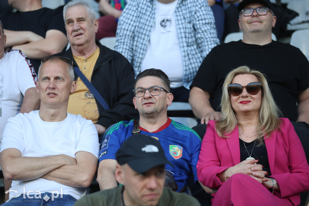 Kibice na meczu Miedź Legnica - Stal Mielec