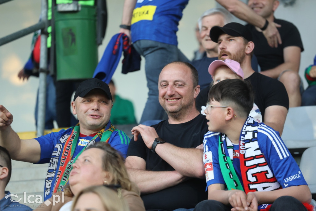 Kibice na meczu Miedź Legnica - Stal Mielec