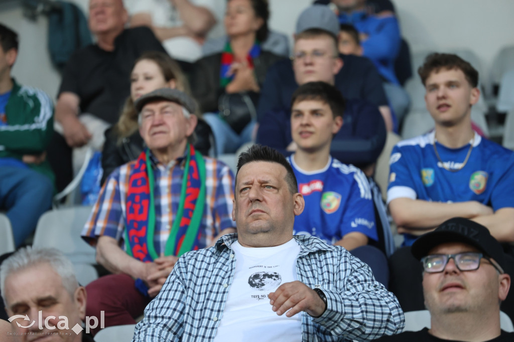 Kibice na meczu Miedź Legnica - Stal Mielec