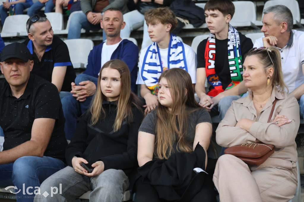 Kibice na meczu Miedź Legnica - Stal Mielec