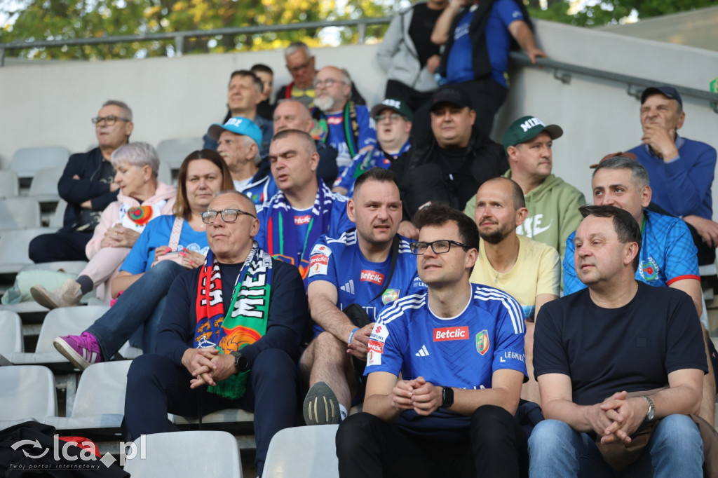 Kibice na meczu Miedź Legnica - Stal Mielec