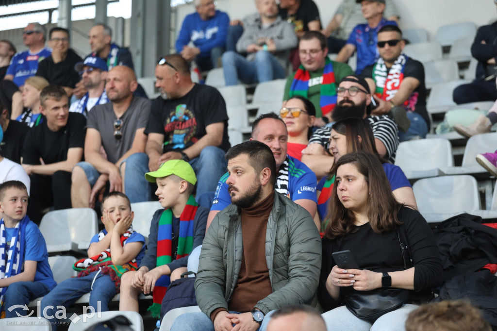 Kibice na meczu Miedź Legnica - Stal Mielec