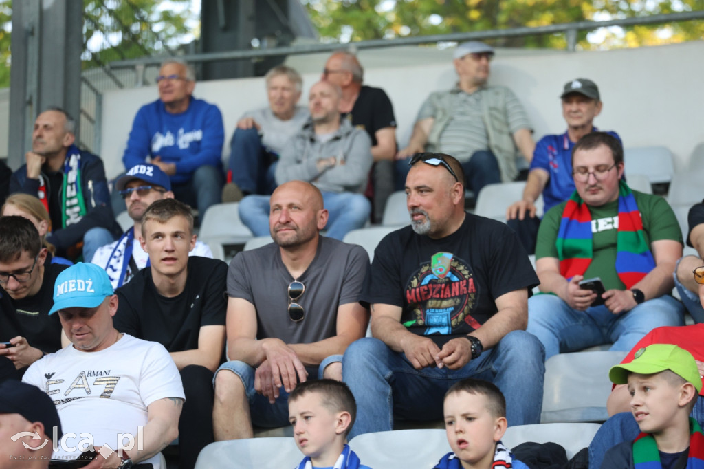Kibice na meczu Miedź Legnica - Stal Mielec