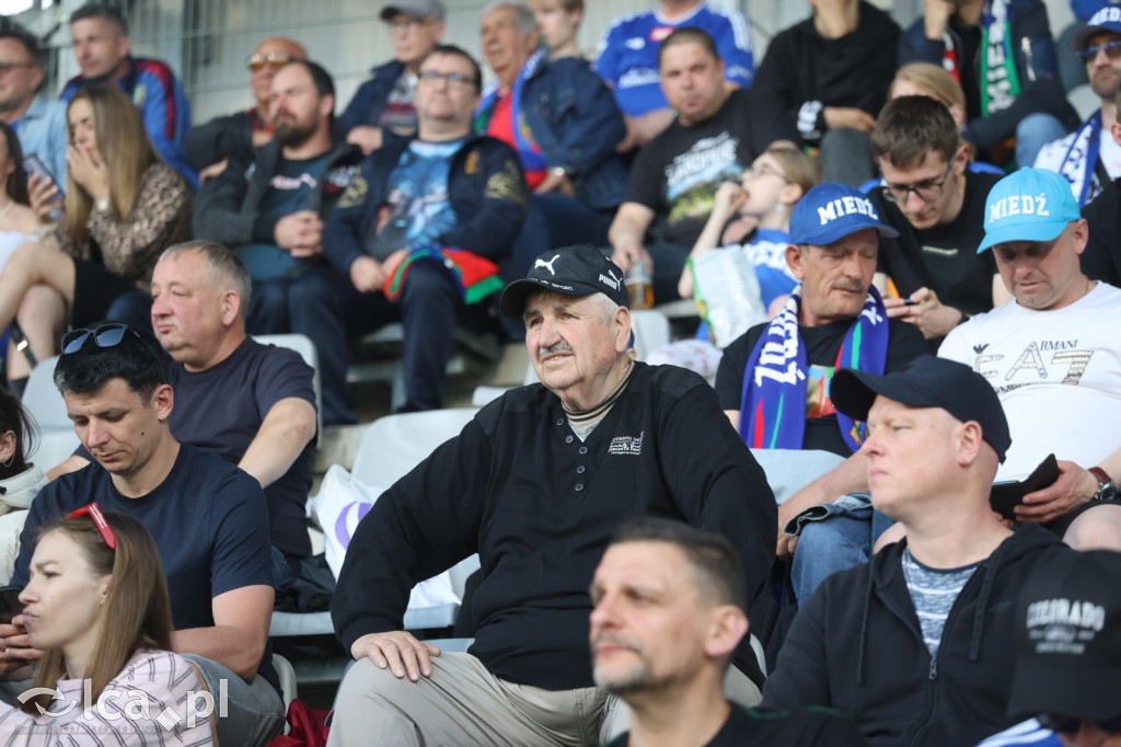 Kibice na meczu Miedź Legnica - Stal Mielec