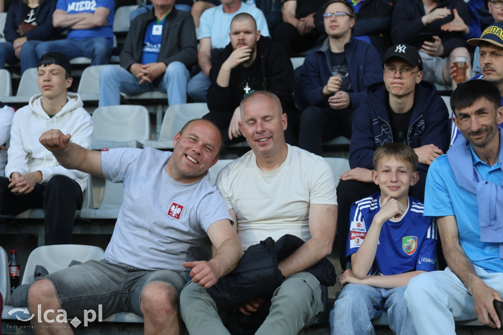Kibice na meczu Miedź Legnica - Stal Mielec