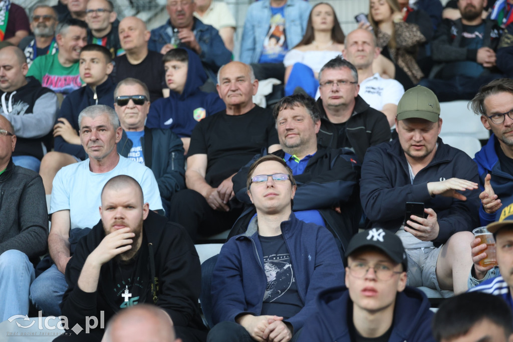 Kibice na meczu Miedź Legnica - Stal Mielec