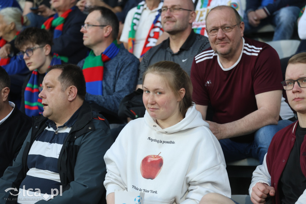 Kibice na meczu Miedź Legnica - Stal Mielec