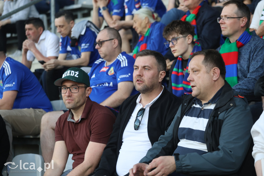 Kibice na meczu Miedź Legnica - Stal Mielec