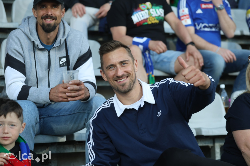 Kibice na meczu Miedź Legnica - Stal Mielec