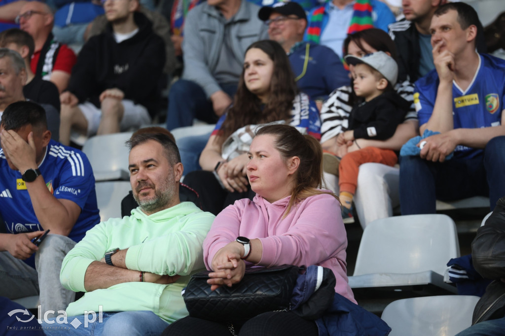 Kibice na meczu Miedź Legnica - Stal Mielec