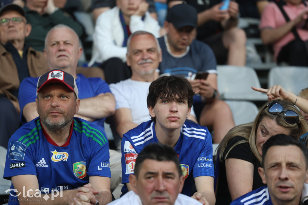 Kibice na meczu Miedź Legnica - Stal Mielec