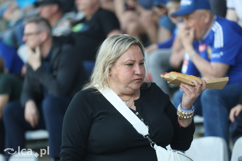 Kibice na meczu Miedź Legnica - Stal Mielec
