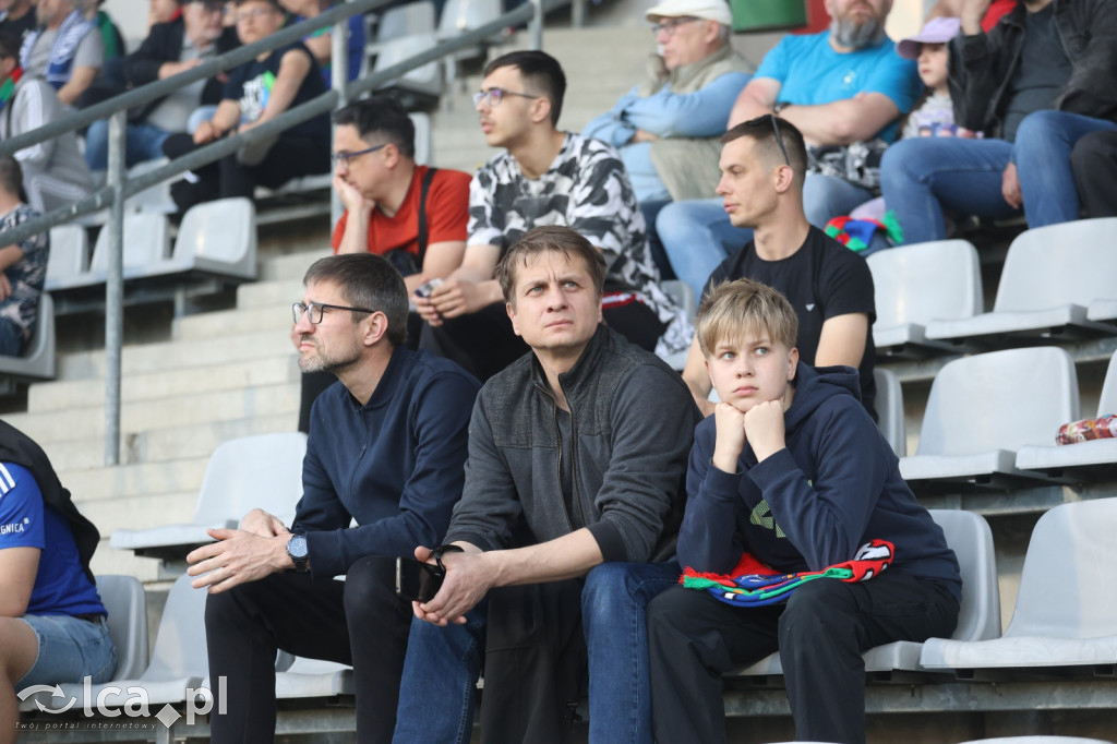 Kibice na meczu Miedź Legnica - Stal Mielec