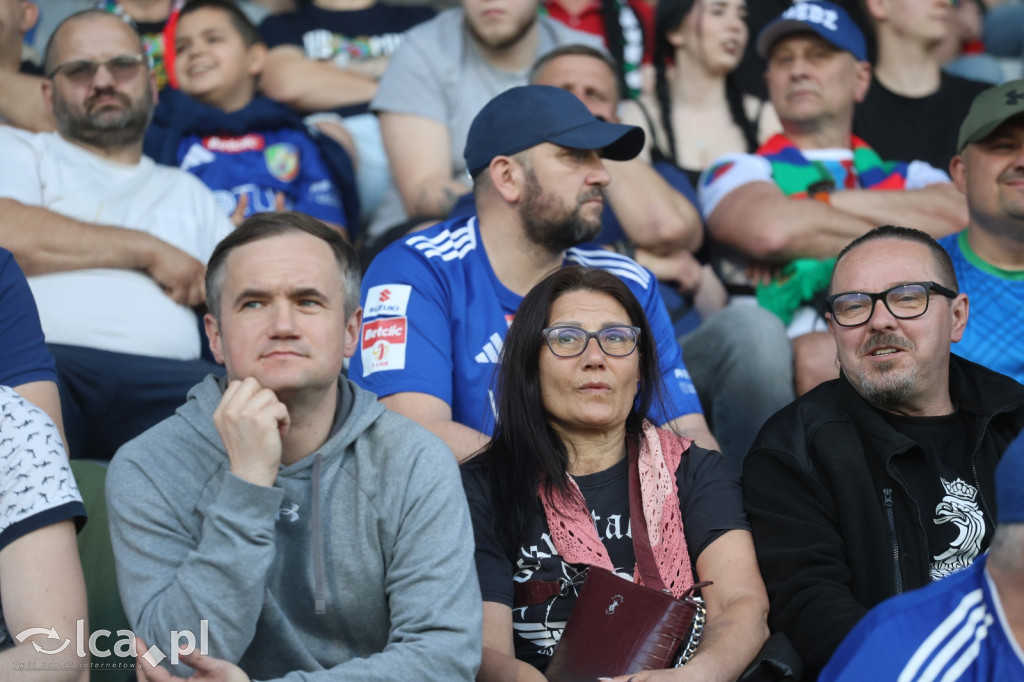 Kibice na meczu Miedź Legnica - Stal Mielec