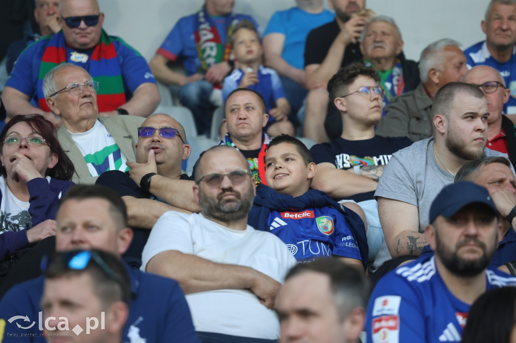 Kibice na meczu Miedź Legnica - Stal Mielec