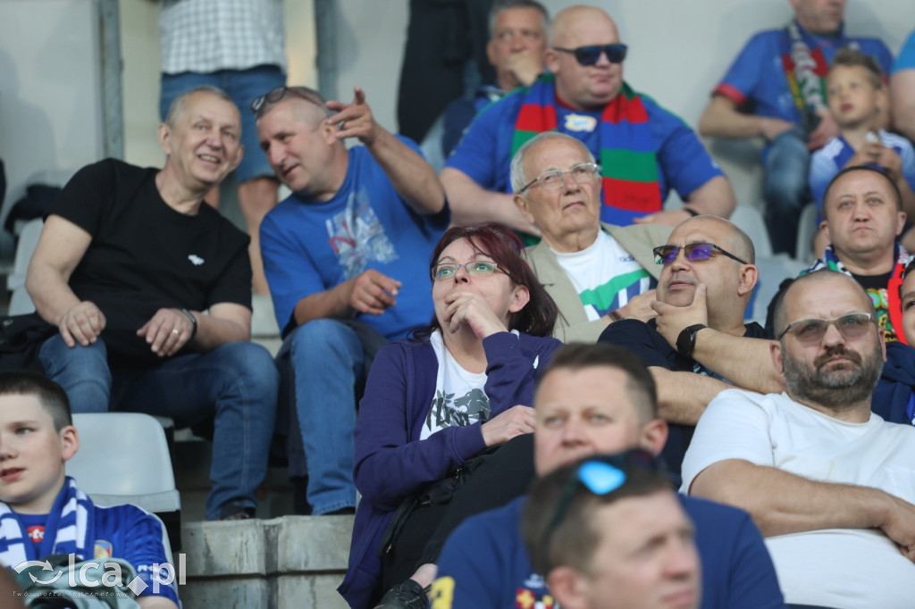 Kibice na meczu Miedź Legnica - Stal Mielec