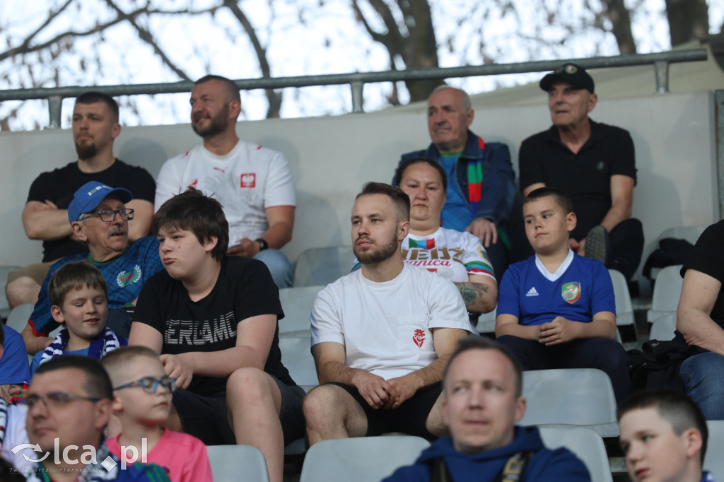 Kibice na meczu Miedź Legnica - Stal Mielec