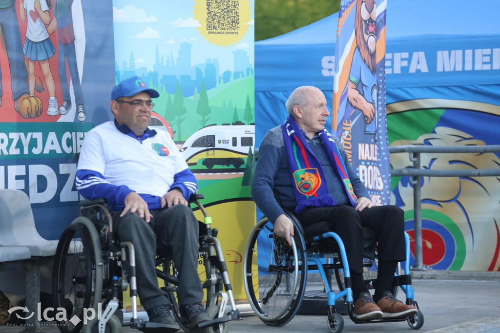 Kibice na meczu Miedź Legnica - Stal Mielec
