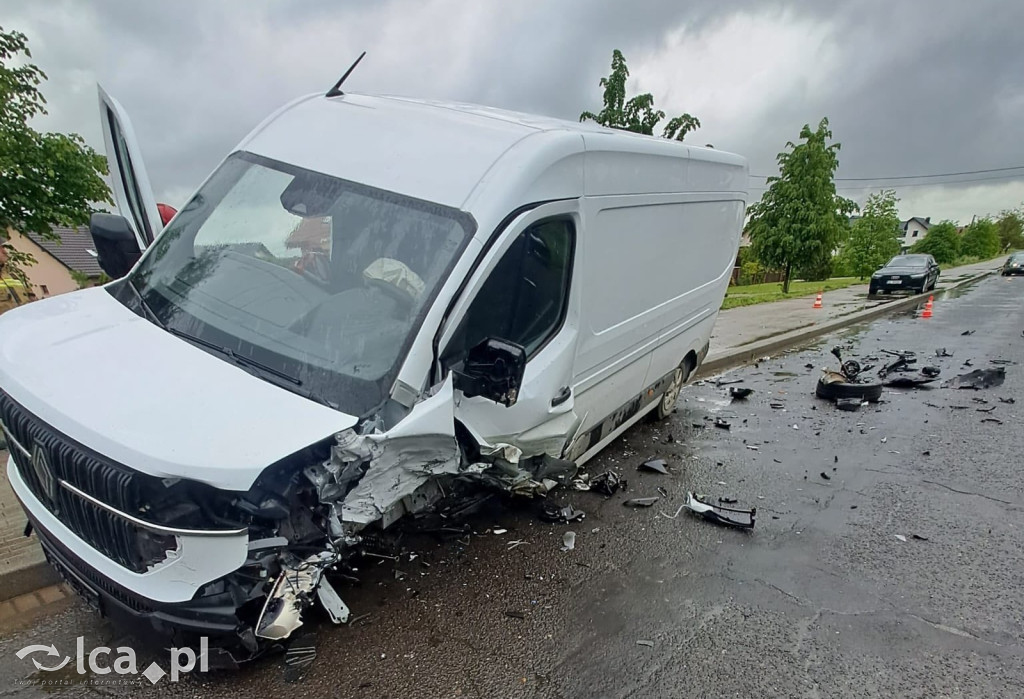 Wypadek na trasie Ziemnice - Grzybiany