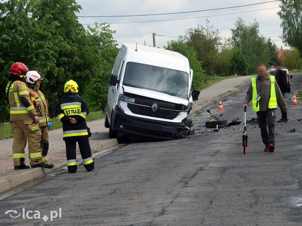 Wypadek na trasie Ziemnice - Grzybiany