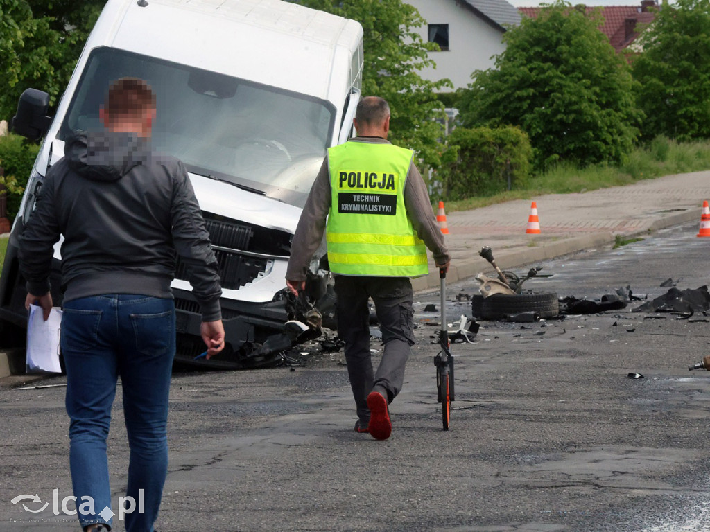 Wypadek na trasie Ziemnice - Grzybiany