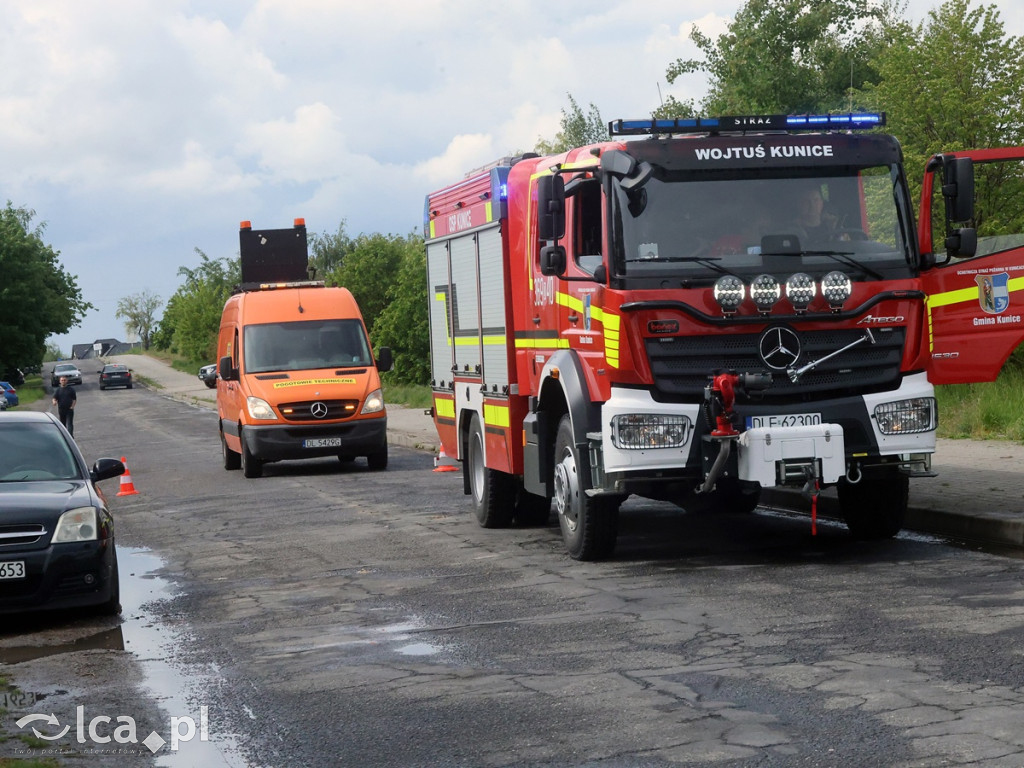 Wypadek na trasie Ziemnice - Grzybiany