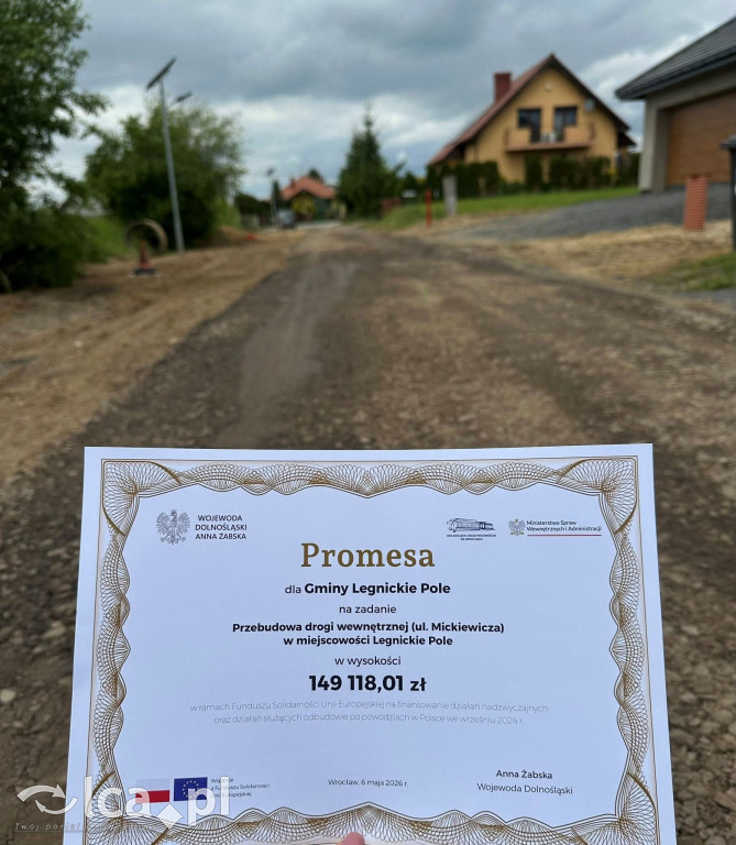 Kolejne drogowe inwestycje w gminie Legnickie Pole