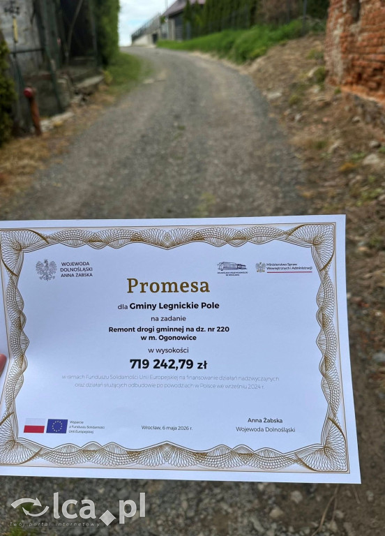Kolejne drogowe inwestycje w gminie Legnickie Pole