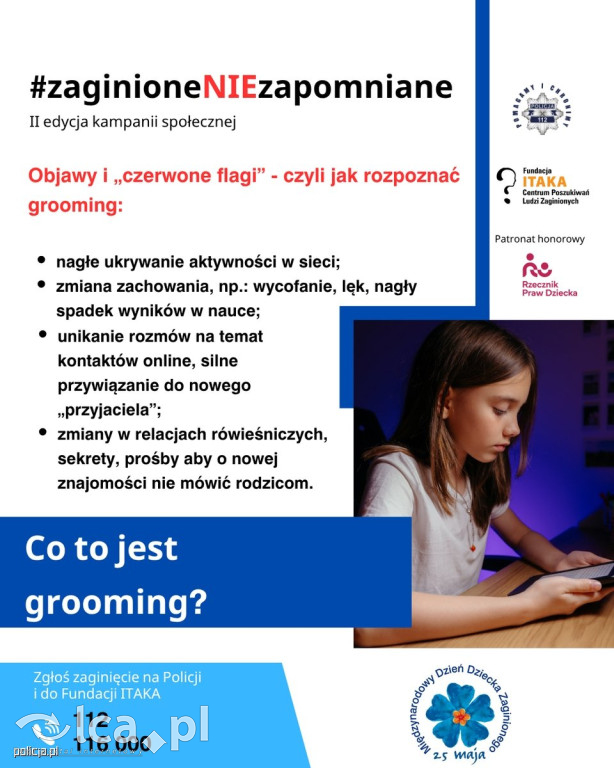 „Tylko nie mów nikomu”. Policja ostrzega rodziców