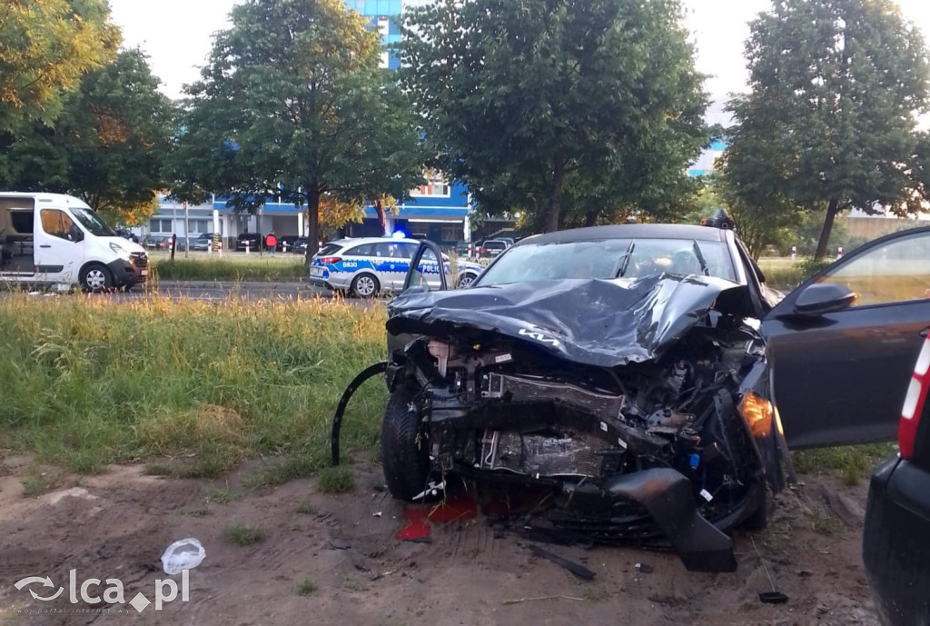 Groźny wypadek na Iwaszkiewicza