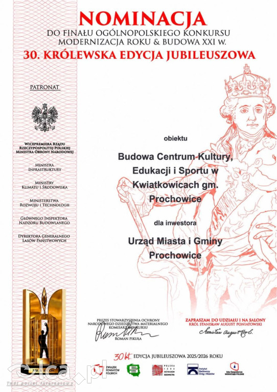 Inwestycja z Kwiatkowic doceniona w Polsce