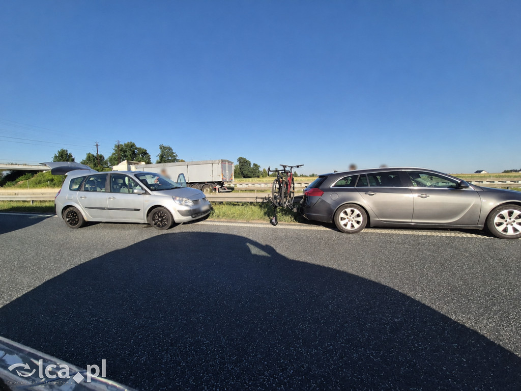 Dwie kolizje na S3 w kierunku Lubina