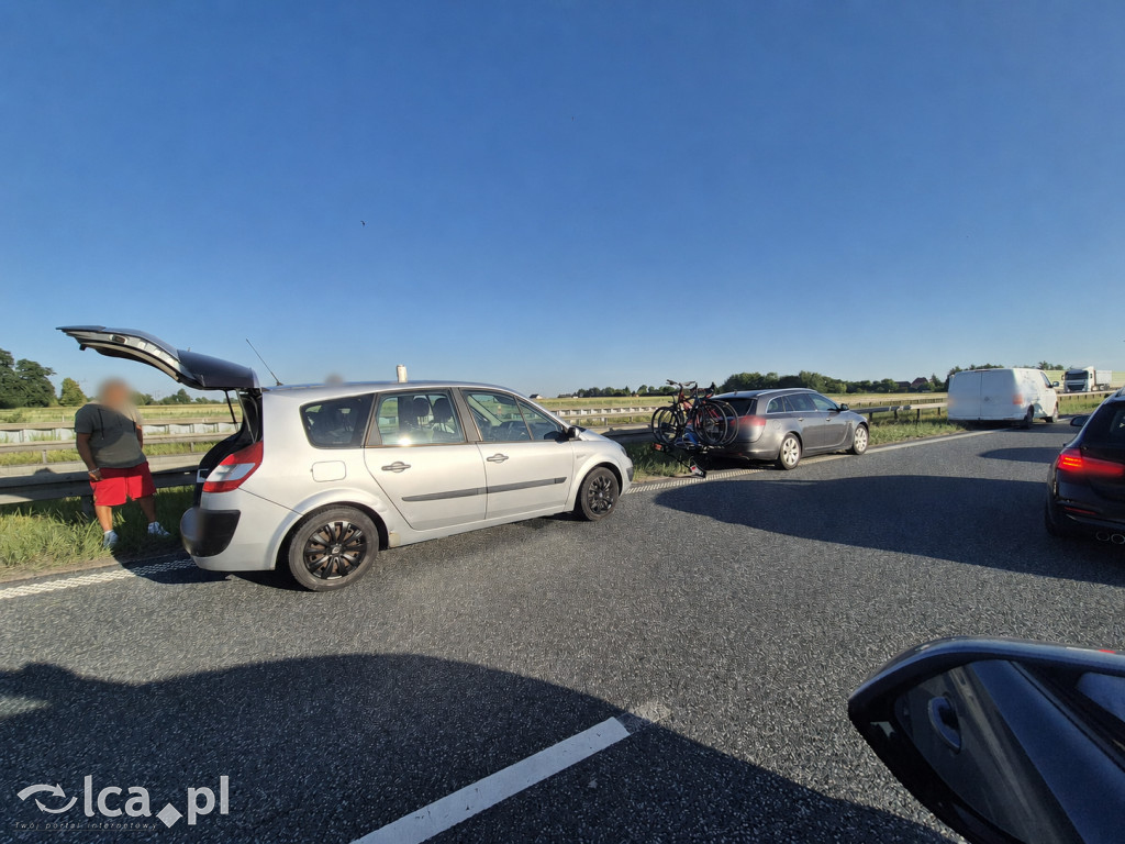 Dwie kolizje na S3 w kierunku Lubina