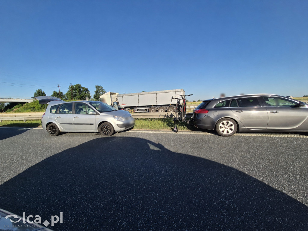 Dwie kolizje na S3 w kierunku Lubina