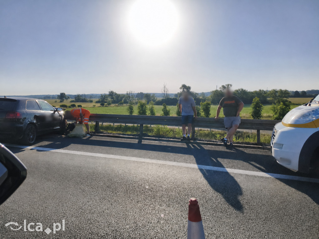 Dwie kolizje na S3 w kierunku Lubina