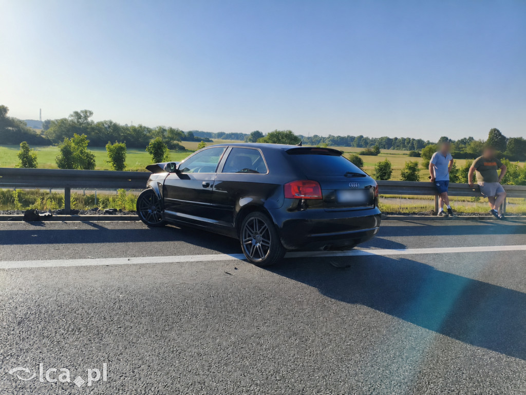 Dwie kolizje na S3 w kierunku Lubina