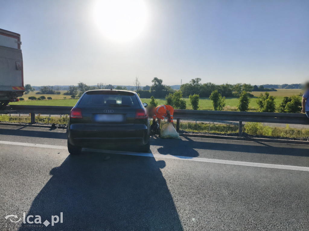 Dwie kolizje na S3 w kierunku Lubina