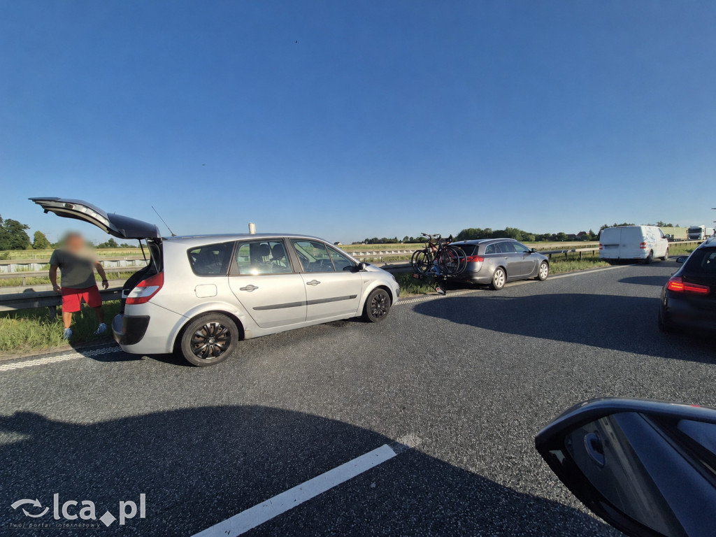Dwie kolizje na S3 w kierunku Lubina