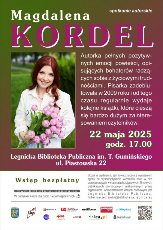 Magdalena Kordel spotka się z czytelnikami w Legnicy (mat. prasowe)