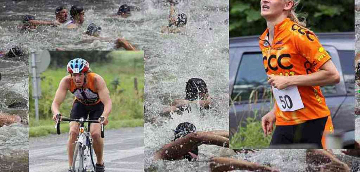 Pływali, jechali i biegali