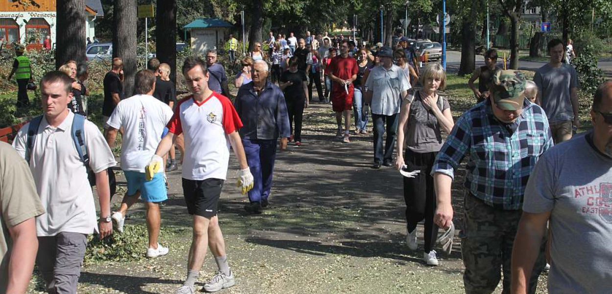 Pospolite ruszenie w legnickim parku