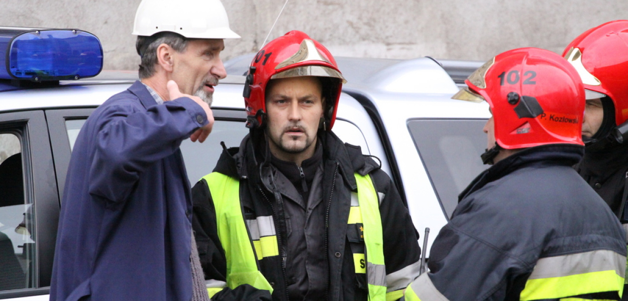 Strażackie manewry w odlewni