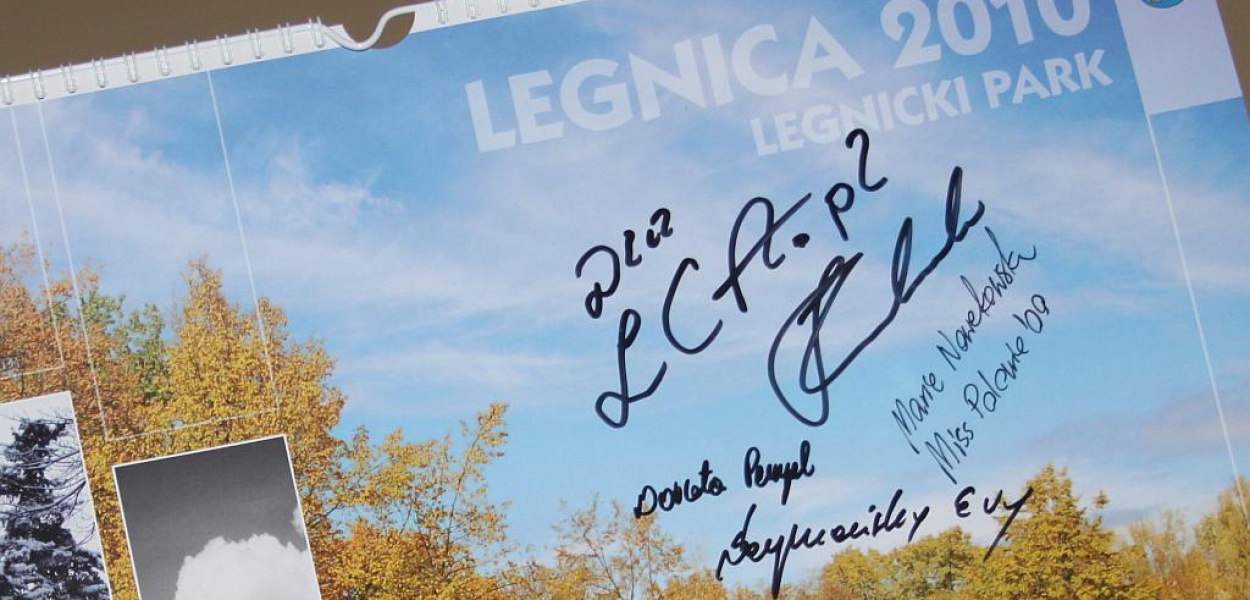 Park na kartach kalendarza