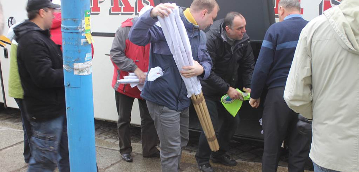 Związkowcy protestują we Wrocławiu