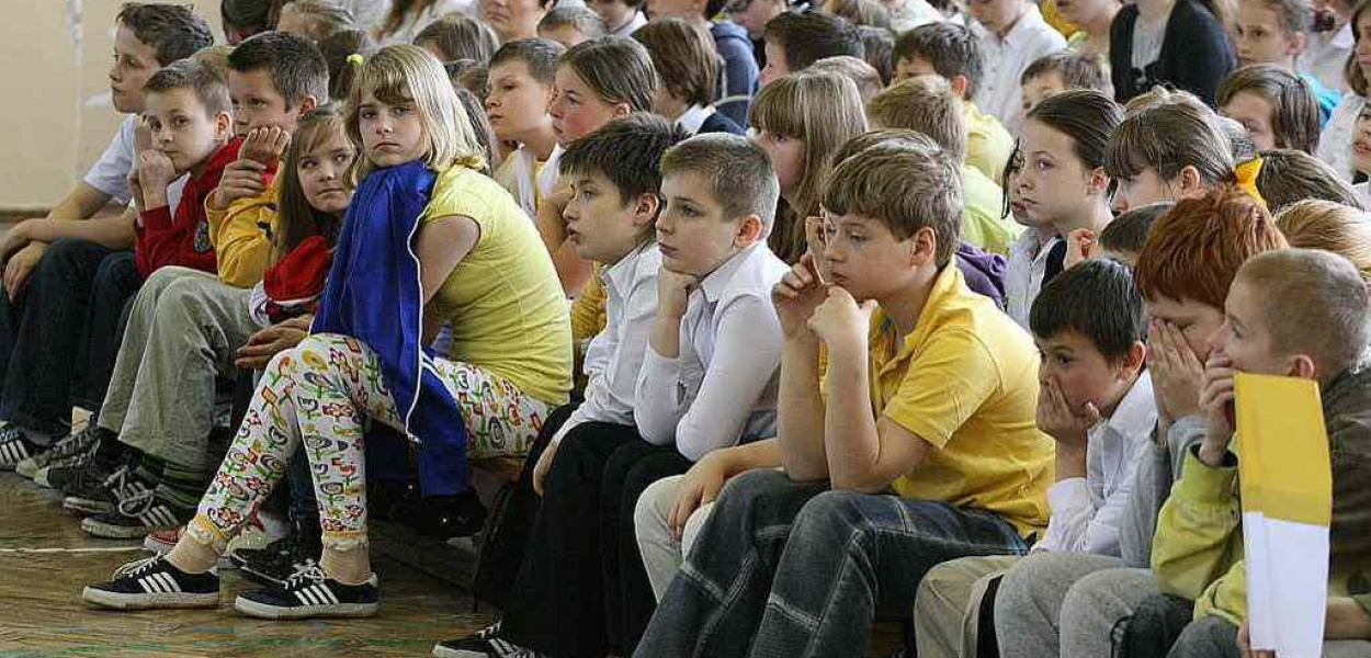 Uczniowie SP 19 Ojcu Świętemu