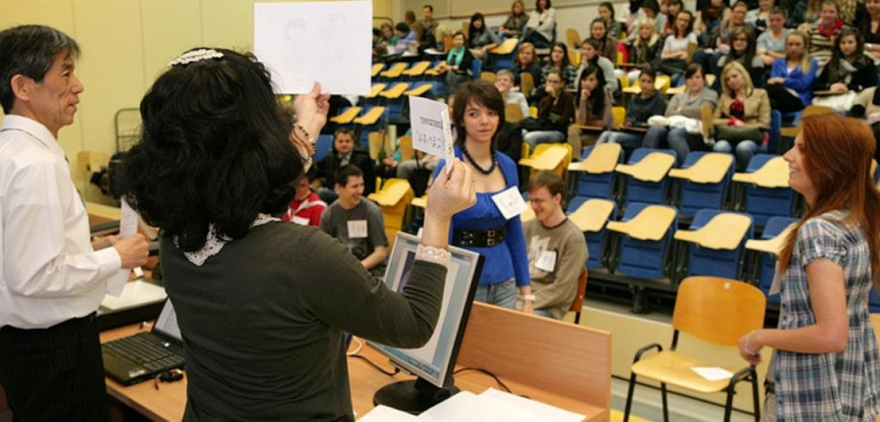 Zwiedzali PWSZ ucząc się japońskiego 