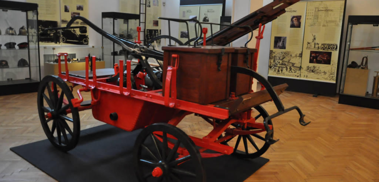 Wystawa sprzętu strażackiego w Muzeum Miedzi 
