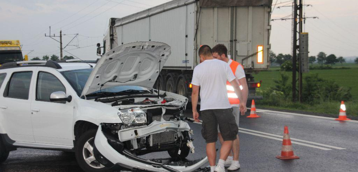 Wypadek na drodze Legnica - Złotoryja